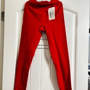 Zyia Red Snowflake Leggings